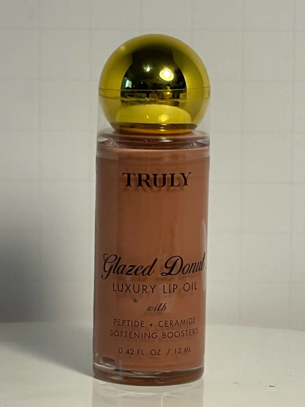 Truly Beauty “Glazed Donut” Luxury Lip Oil Peptide + Ceramide 0.42 oz - NWT **